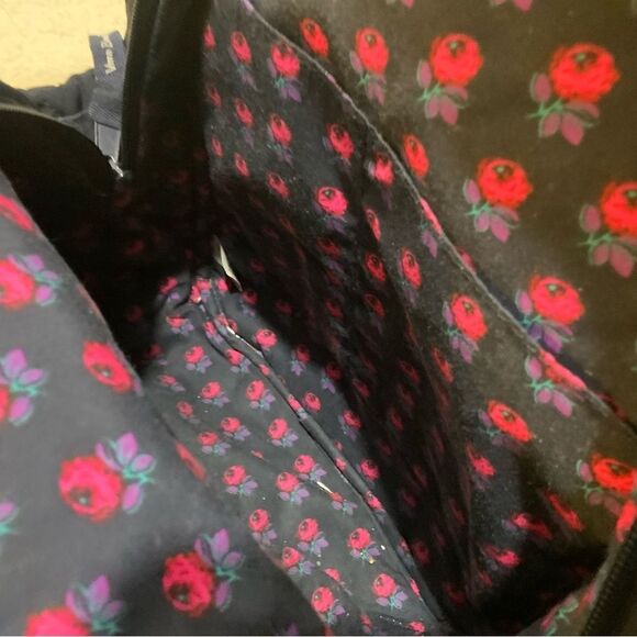 Vera Bradley Compact Backpack NAVY BLUE Essential Mini Purse Microfiber - Picture 8 of 8